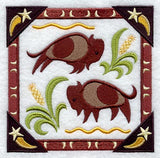 Autumn Bison Square