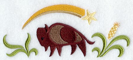 Autumn Bison Border