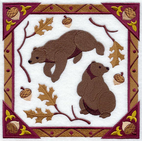 Autumn Bear Square