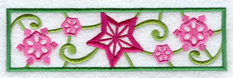 Swirling Snowflake Border