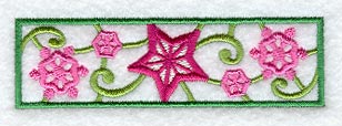 Swirling Snowflake Border