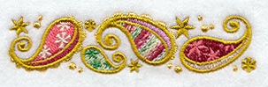 Christmas Paisley Border