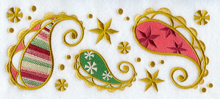 Christmas Paisley Border