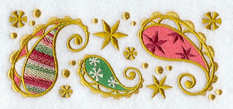Christmas Paisley Border