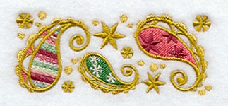 Christmas Paisley Border