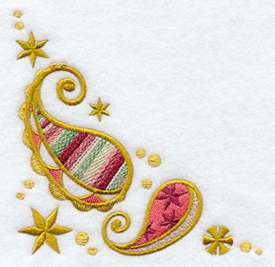 Christmas Paisley Corner
