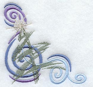 Whirling, Swirling Christmas Corner