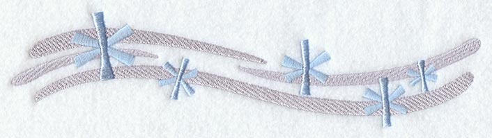 Merry, Frosty Christmas Border