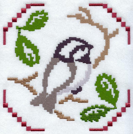 Sweater Season Chickadee Square