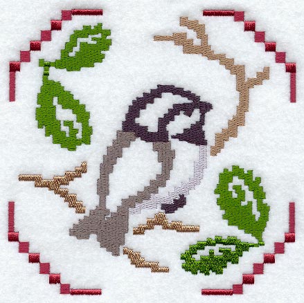 Sweater Season Chickadee Square