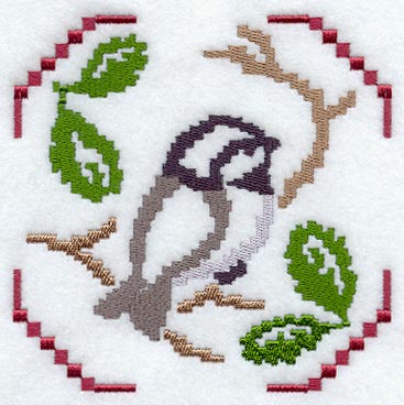 Sweater Season Chickadee Square