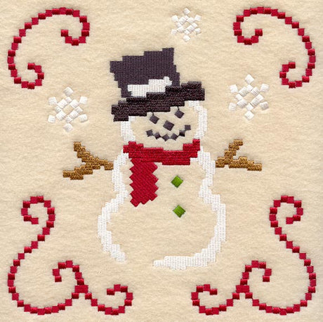 Sweater Season Snowman Square