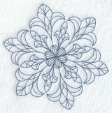 Intricate Ice Snowflake 1 (Bluework)