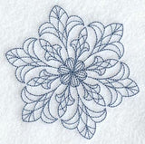 Intricate Ice Snowflake 1 (Bluework)