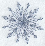 Intricate Ice Snowflake 2 (Bluework)