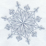 Intricate Ice Snowflake 3 (Bluework)