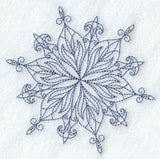 Intricate Ice Snowflake 3 (Bluework)