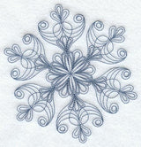 Intricate Ice Snowflake 4 (Bluework)