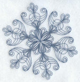 Intricate Ice Snowflake 4 (Bluework)