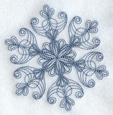 Intricate Ice Snowflake 4 (Bluework)
