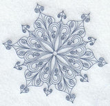 Intricate Ice Snowflake 5 (Bluework)