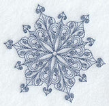 Intricate Ice Snowflake 5 (Bluework)