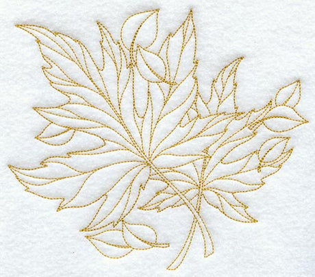 Silver Maple Leaves (Redwork)