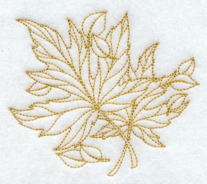 Silver Maple Leaves (Redwork)