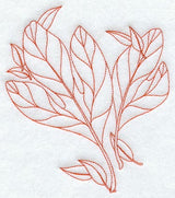 Sassafras Leaves (Redwork)