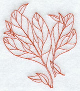 Sassafras Leaves (Redwork)