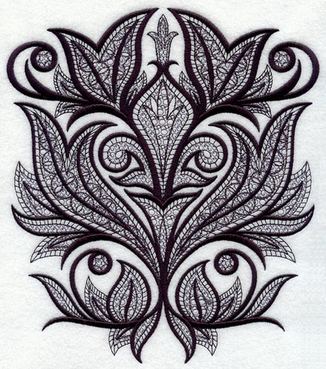 Fleur de Flames (Blackwork)