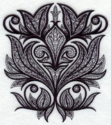 Fleur de Flames (Blackwork)
