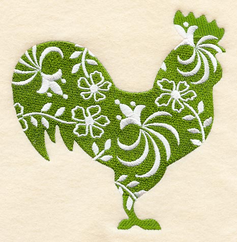 Floral Rooster