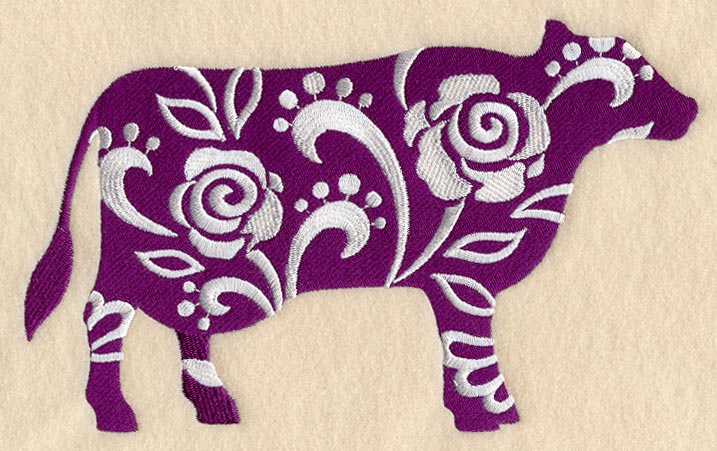 Floral Cow