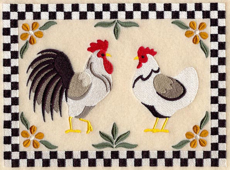 Country Chickens Rectangle