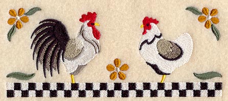 Country Chickens Border