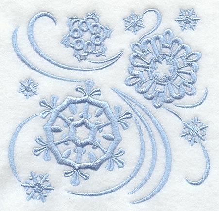 Simply Snowflakes Square
