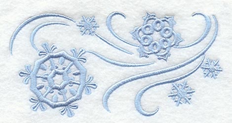 Simply Snowflakes Rectangle
