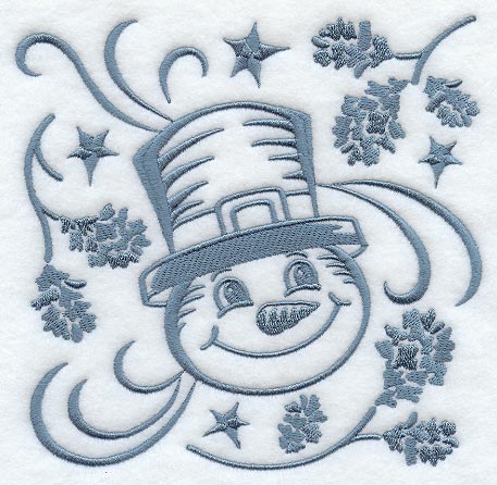 Simply Snowman Square