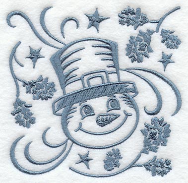 Simply Snowman Square