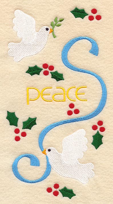 Christmas Doves of Peace Panel