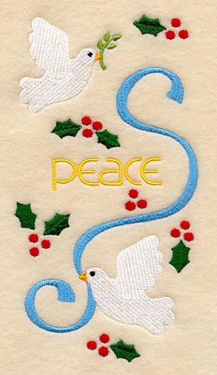 Christmas Doves of Peace Panel