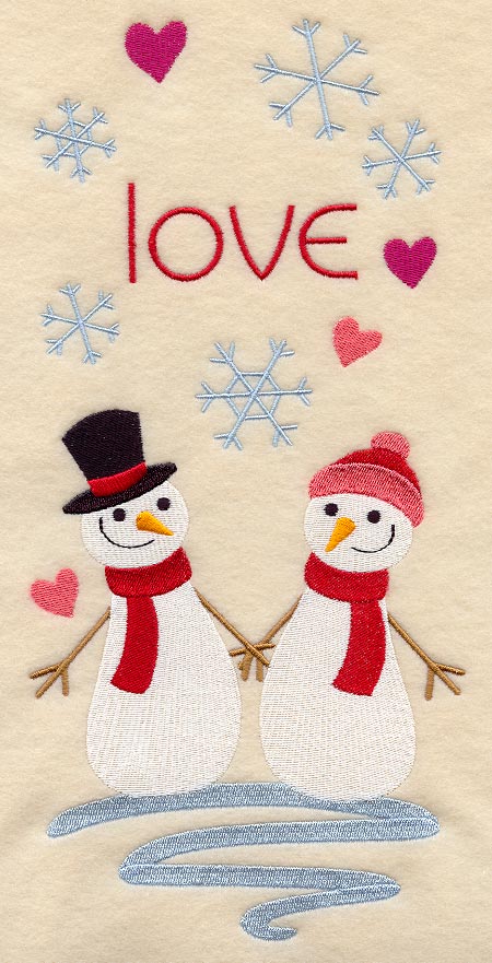 I Love Snowmen Panel