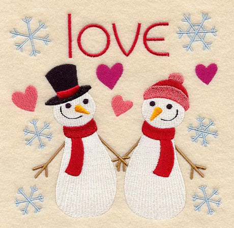 I Love Snowmen Square