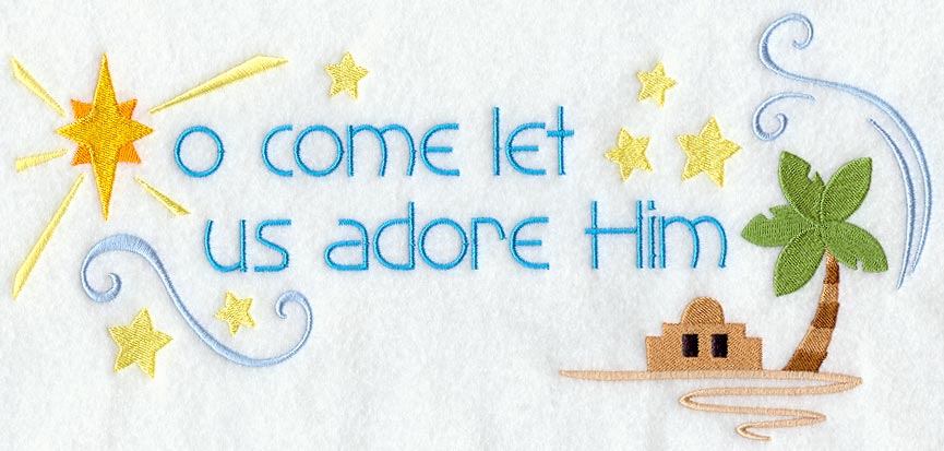 Let Us Adore Him Rectangle