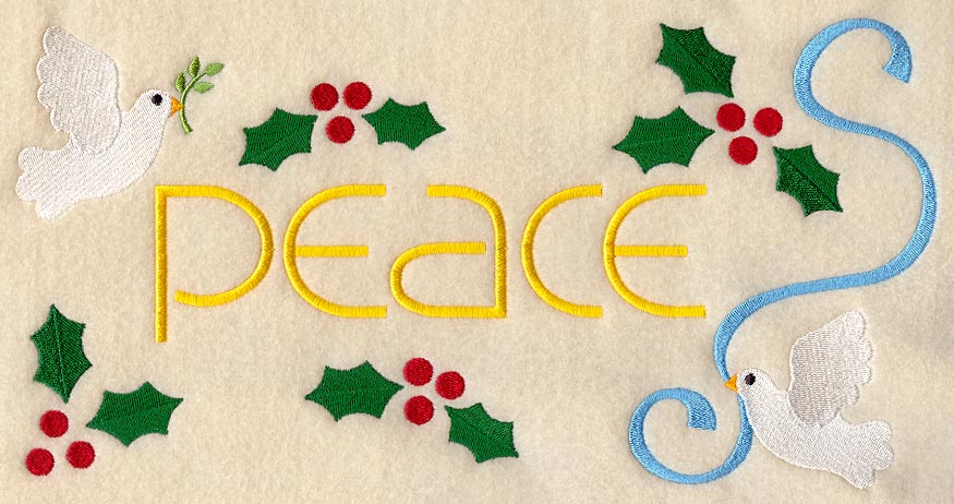 Christmas Dove of Peace Rectangle