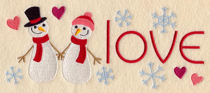 I Love Snowmen Rectangle