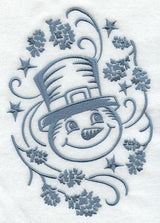 Simply Snowman Oval