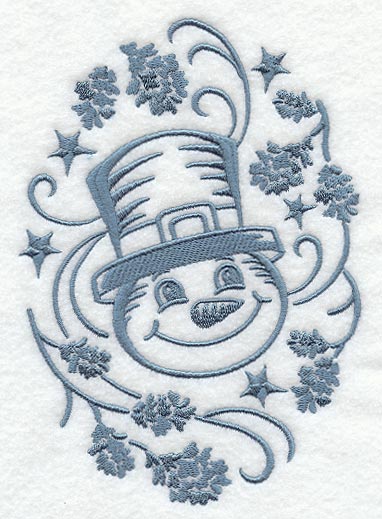 Simply Snowman Oval