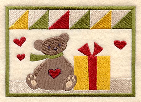 Teddy Bear and Christmas Gift